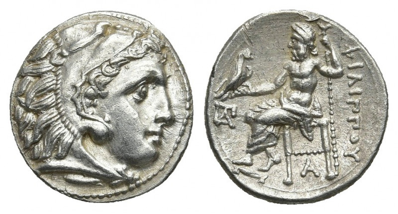 KINGS OF MACEDON. Philip III Arrhidaios (323-317 BC). Drachm. Kolophon.
Obv: He...