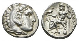 KINGS of MACEDON. temp. Philip III – Lysimachos. Circa 323-280 BC. AR Drachm. In the name and types of Alexander III. Uncertain mint in western Asia M...