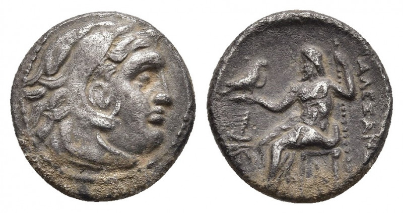 KINGS OF MACEDON. Alexander III 'the Great' (336-323 BC). Drachm. Sardes.
Obv: ...