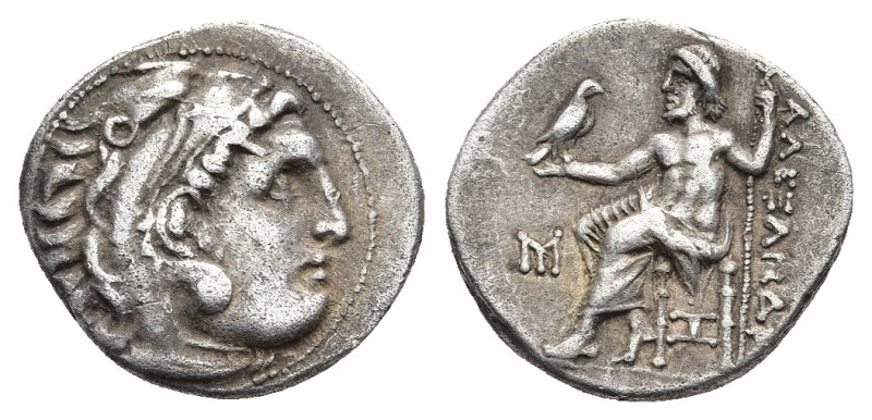 KINGS OF MACEDON. Alexander III 'the Great' (336-323 BC). Drachm. Miletos.
Obv:...
