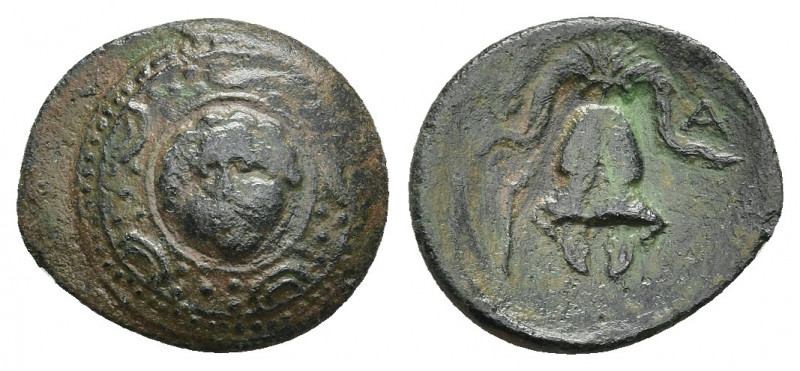 KINGS OF MACEDON. Philip III Arrhidaios (323-317 BC). Ae 1/2 Unit. Salamis.
Obv...