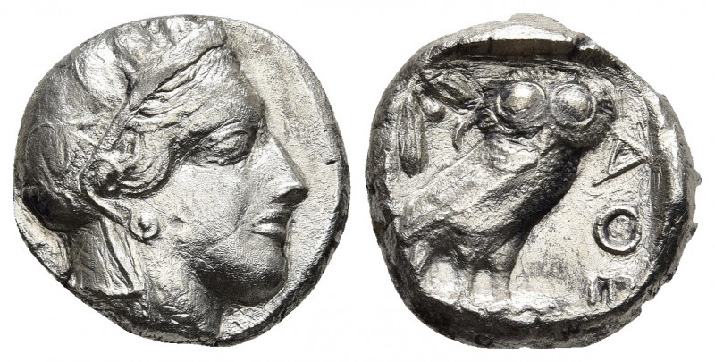 ATTICA. Athens. Tetradrachm (Circa 460-454 BC).
Obv: Helmeted head of Athena ri...