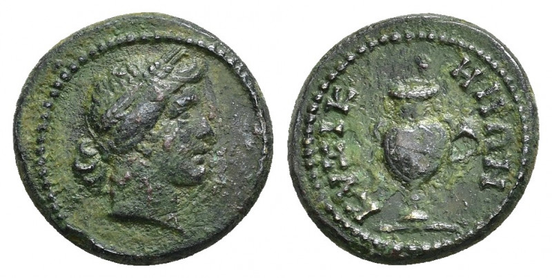 MYSIA. Kyzikos. Ae (Circa 3rd century BC).
Obv: Head of Kore right.
Rev: ΚVΖΙΚ...