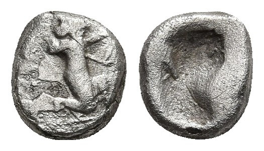 ACHAEMENID EMPIRE. Time of Darios I to Xerxes I (Circa 505-480 BC). 1/3 Siglos. ...