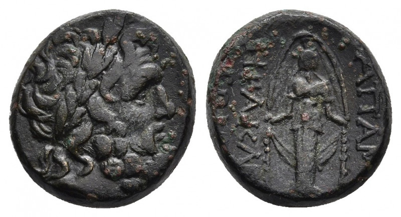 PHRYGIA. Apameia. Ae (1st century BC). Herakle-, eglogistes.
Obv: Laureate head...