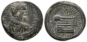 PONTUS. Amasia. Septimius Severus (193-211). Ae. Dated CY 209 (206/7).
Obv: ΑY ΚAI Λ CЄΠ CЄΟΥΗΡΟC.
Laureate, draped and cuirassed bust right.
Rev: ...