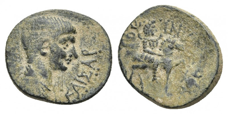 PHRYGIA. Hierapolis. Nero (54-68). Ae.
Obv: NEPΩN KAIΣAP.
Bareheaded and drape...