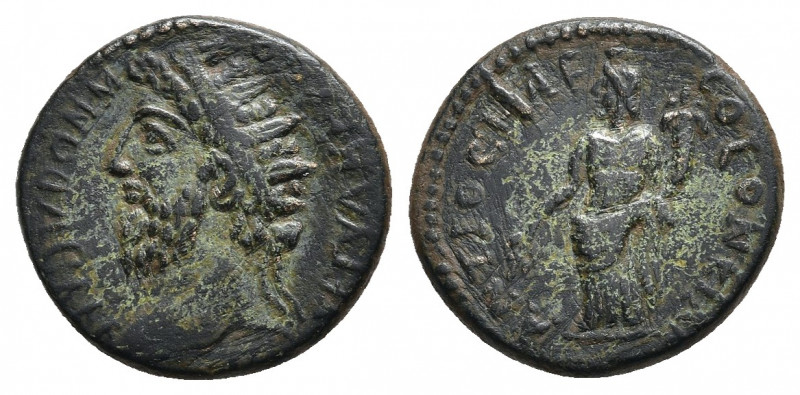 PISIDIA. Antioch. Commodus (177-192). Ae.
Obv: ANTONINVS COMMODVS - Laureate, d...