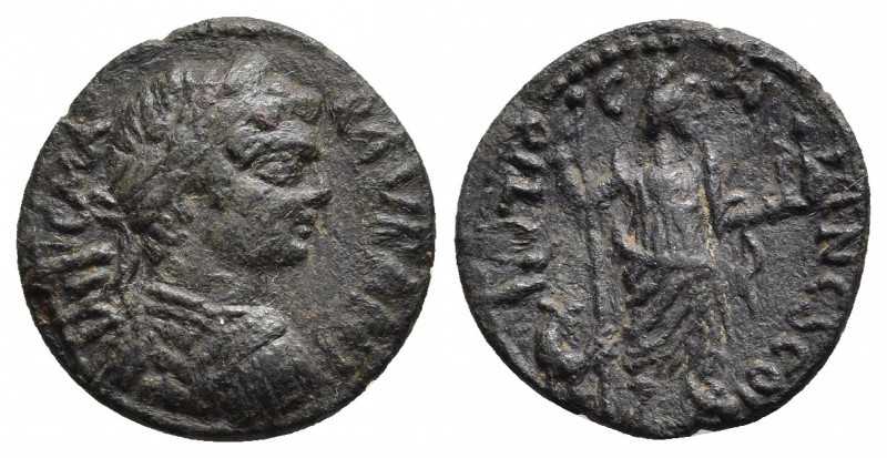 PISIDIA. Antioch. Caracalla (198-217). Ae.
Obv: IMP CAES M AVR ANT.
Laureate, ...
