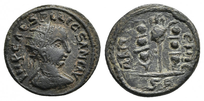 PISIDIA. Antioch. Volusian (251-253). Ae.
Obv: IMP C VIB A P CALVSSIAAO AV.
Ra...