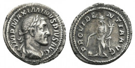 MAXIMINUS THRAX (235-238). Denarius. Rome.
Obv: IMP MAXIMINVS PIVS AVG.
Laureate, draped and cuirassed bust right.
Rev: PROVIDENTIA AVG.
Provident...
