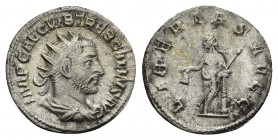 TREBONIANUS GALLUS (252-253). Antoninianus. Rome.
Obv: IMP CAE C VIB TREB GALLVS AVG.
Radiate, draped and cuirassed bust right.
Rev: LIBERTAS AVGG....