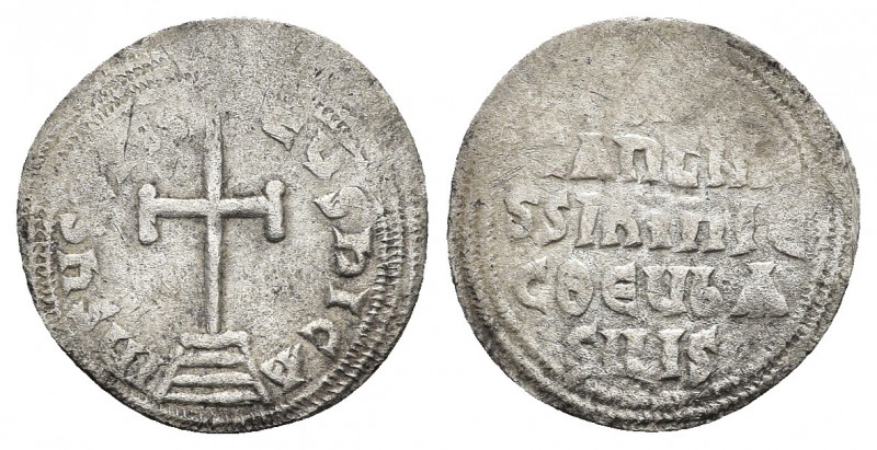 CONSTANTINE VI & IRENE (780-797). Miliaresion. Constantinople.
Obv: IҺSЧS XRIST...
