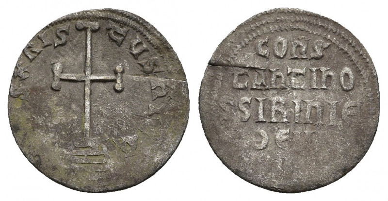 CONSTANTINE VI & IRENE (780-797). Miliaresion. Constantinople.
Obv: IҺSЧS XRIST...