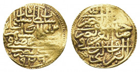 OTTOMAN EMPIRE. Süleyman I Kanunî (AH 926-974 / 1520-1566 AD). GOLD Sultani. Misr (Cairo). Dated AH 926 (AD 1520/1).
Obv: Legend.
Rev: Legend.
Albu...