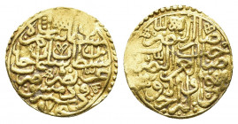 OTTOMAN EMPIRE. Selim II (1566-1574). GOLD. Sultani Misr. AH 974.
Album 1324.
Obv: Legend.
Rev: Legend.
Condition: Very fine.
Weight: 3.43 g.
Di...