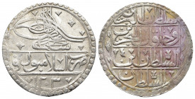 OTTOMAN EMPIRE. Selim III (AH 1203-1222 / 1789-1807 AD). Yüzlük or 2 1/2 Kurush. Islambol (Constantinople). Dated AH 1203//1 (1789 AD). Obv: Legend. R...
