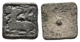 BYZANTINE. Bread Stamp. Circa 6th -10th century AD.
Obv: Goat seated right.
Rev: Blank.
.
Condition : Very fine.
Weight : 4.0 gr
Diameter : 16 m...