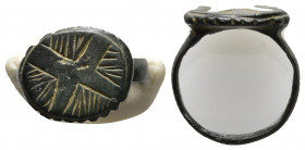 ANCIENT ROMAN BRONZE RING.(1st-2nd century).Ae.

Condition : Very fine.

Weight : 6.6 gr
Diameter : 21 mm