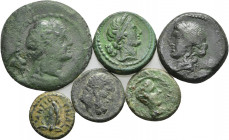 6 Greex Mixed Coins.

Obv: .
Rev: .

.

Condition: See picture. No return.

Weight: g.
Diameter: mm.