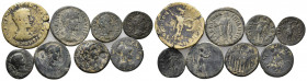 8 Roman provincial Coins.

Obv: .
Rev: .

.

Condition: See picture. No return.

Weight: g.
Diameter: mm.