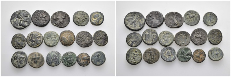 17 Greek Mixed Coins.

Obv: .
Rev: .

.

Condition: See picture. No retur...