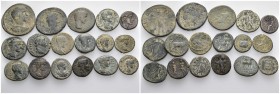 17 Roman provincial Coins.

Obv: .
Rev: .

.

Condition: See picture. No return.

Weight: g.
Diameter: mm.