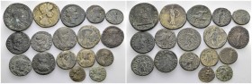 17 Roman provincial Coins.

Obv: .
Rev: .

.

Condition: See picture. No return.

Weight: g.
Diameter: mm.
