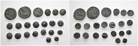22 Greek  Coins.

Obv: .
Rev: .

.

Condition: See picture. No return.

Weight: g.
Diameter: mm.