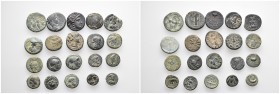 20 Greek  Mixed Coins.

Obv: .
Rev: .

.

Condition: See picture. No return.

Weight: g.
Diameter: mm.