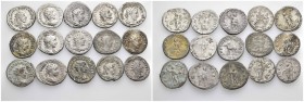 15 Roman İmperial Mixed Coins.

Obv: .
Rev: .

.

Condition: See picture. No return.

Weight: g.
Diameter: mm.