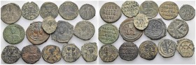 15 Byzantine Coins.

Obv: .
Rev: .

.

Condition: See picture. No return.

Weight: g.
Diameter: mm.