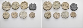 8 Byzantine Lead Seal's.

Obv: .
Rev: .

.

Condition: See picture. No return.

Weight: g.
Diameter: mm.