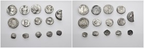 14 Silver Mixed Coins.

Obv: .
Rev: .

.

Condition: See picture. No return.

Weight: g.
Diameter: mm.