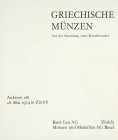 The Kunstfreundes Sale

Bank Leu, and Münzen und Medaillen. GRIECHISCHE MÜNZEN AUS DER SAMMLUNG EINES KUNSTFREUNDES. Zürich, 28. Mai 1974. 4to, orig...