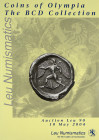 BCD Sales of Olympia & Peloponnesos

Leu Numismatics. COINS OF OLYMPIA. THE BCD COLLECTION. Zürich, May 10, 2004. 4to, original pictorial card cover...