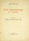 Scarce Publication by Rizzo

Rizzo, Giulio Emanuele. STUDI ARCHEOLOGICI SU LE MONETE GRECHE DE LA SICILIA. Milano: Società Paolo Orsi, Studi d’Arche...