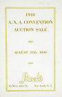 A Little-Known Ancient Coin Offering

Stack’s. 1940 A.N.A. CONVENTION AUCTION SALE. Detroit, August 27, 1940. 8vo, original gilt-printed card covers...