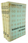 French Feudal Coinage

Poey d’Avant, Faustin. MONNAIES FÉODALES DE FRANCE. Graz: Akademische Druck- u. Verlagsanstalt, 1961 reprint. Three volumes, ...