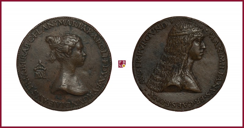 Austria, Maximilian I (1493-1519), CONTEMPORARY CAST bronze medal, 31.6 gr., Ae,...