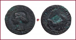 Rimini, Sigismondo Pandolfo Malatesta (1417-1468), lord of Rimini and Fano, later aftercast bronze medal, (1447), 16.09 gr., 31.5 mm; opus: M. de Past...