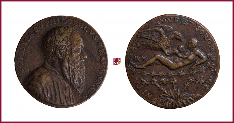 Venice, Tommaso Rangone (1485-1577), philologist, CONTEMPORARY CAST bronze medal...