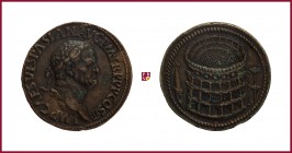 Vespasian (69-79), early aftercast bronze medal in a form of Roman Sestertius (16th Century), 20,30 g Cu/Ae, 33 mm, IMP CAES VESPASIAN AVG P M T R P P...