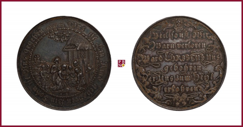 Austria, Silesia, Breslau/Wroclaw, silver medal, undated (17th century), 34,14 g...