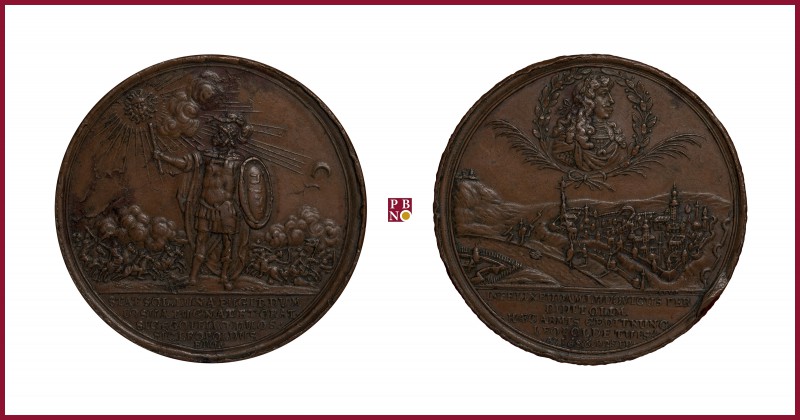 Austria, Leopold I (1657-1705), bronze medal, 1686, 38,38 g Cu, 48 mm, opus: J.J...