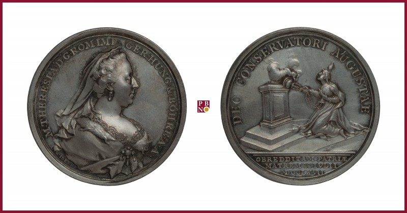 Austria, Maria Theresia (1740-1780), silver medal, 1767, 34,48 g Ag, 47 mm, opus...