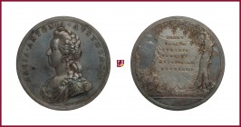 Austria, Marie Antoinette (1774-1792), queen of France, silver medal, 1793, 26,17 g Ag, 47 mm, opus: P. Baldenbach, Commemorative, bust left/Latin ins...