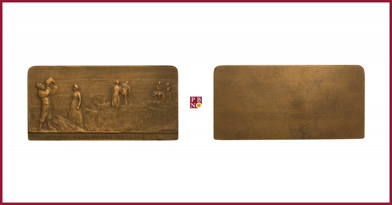 Austria, Franz Joseph (1848-1916) , uniface bronze plaquette, undated (around 19...