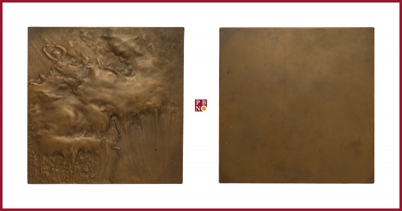 Austria, Franz Joseph (1848-1916), uniface bronze plaquette, undated, 216,32 g C...