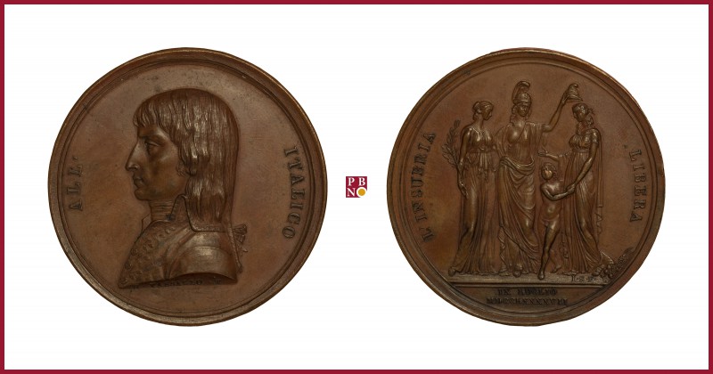 Napoleon I (1804-1815), copper medal, 1797, 41,92 g Cu, 48 mm, opus: H. Vasallo/...